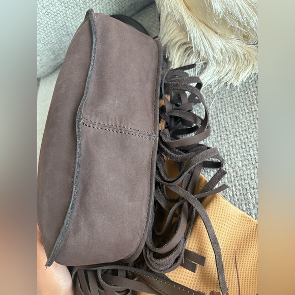 Patricia Nash Nubuck Suede Crossbody – Chocolate - Picture 12 of 16